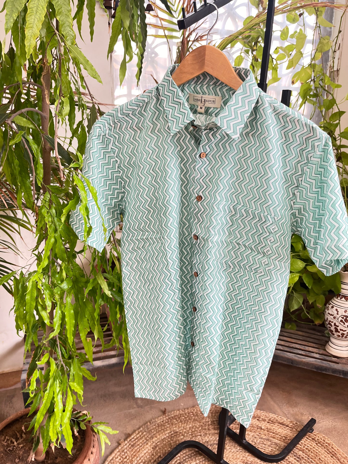 Block print shirt