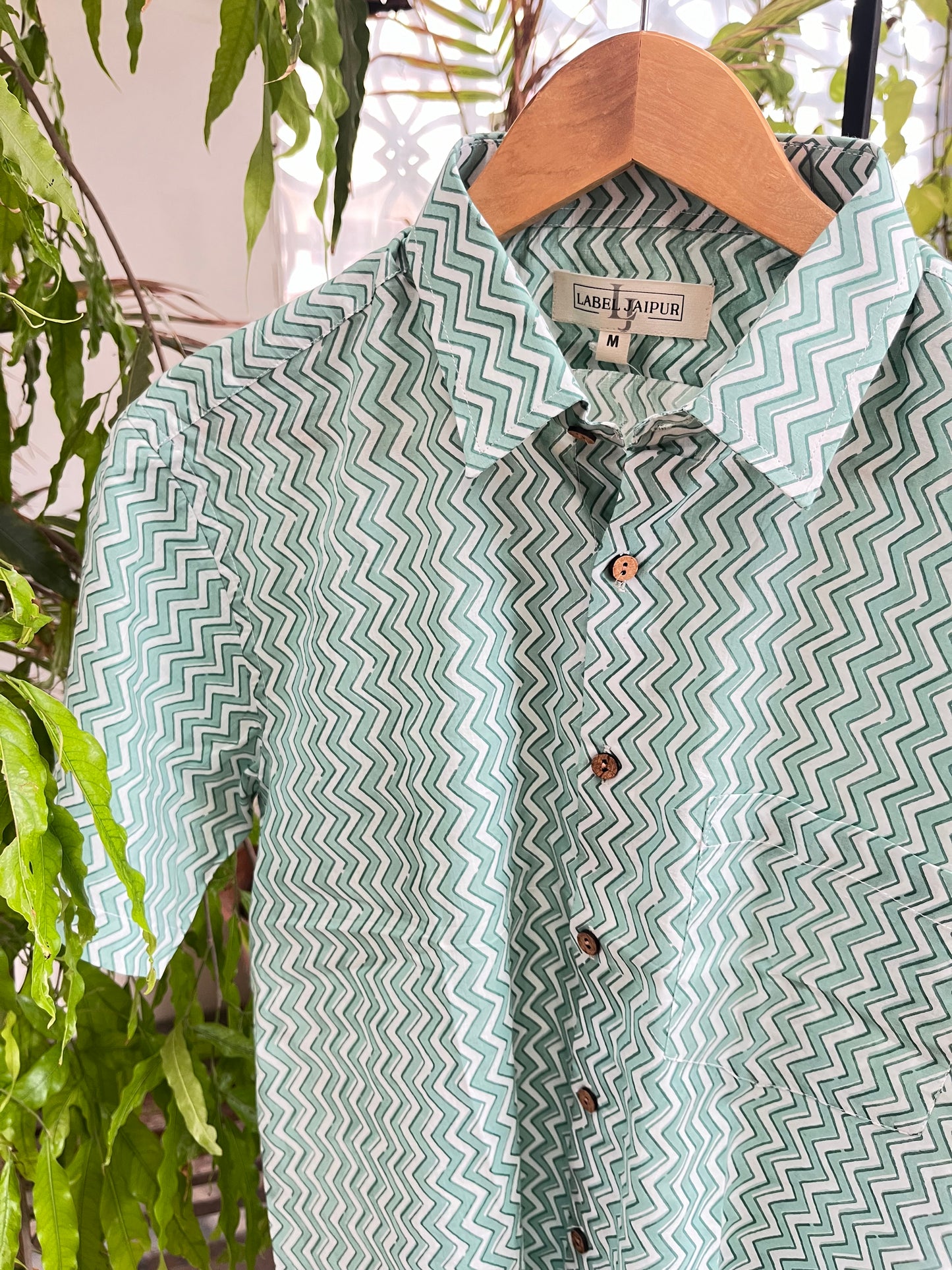 Block print shirt