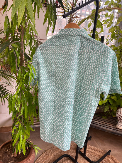 Block print shirt
