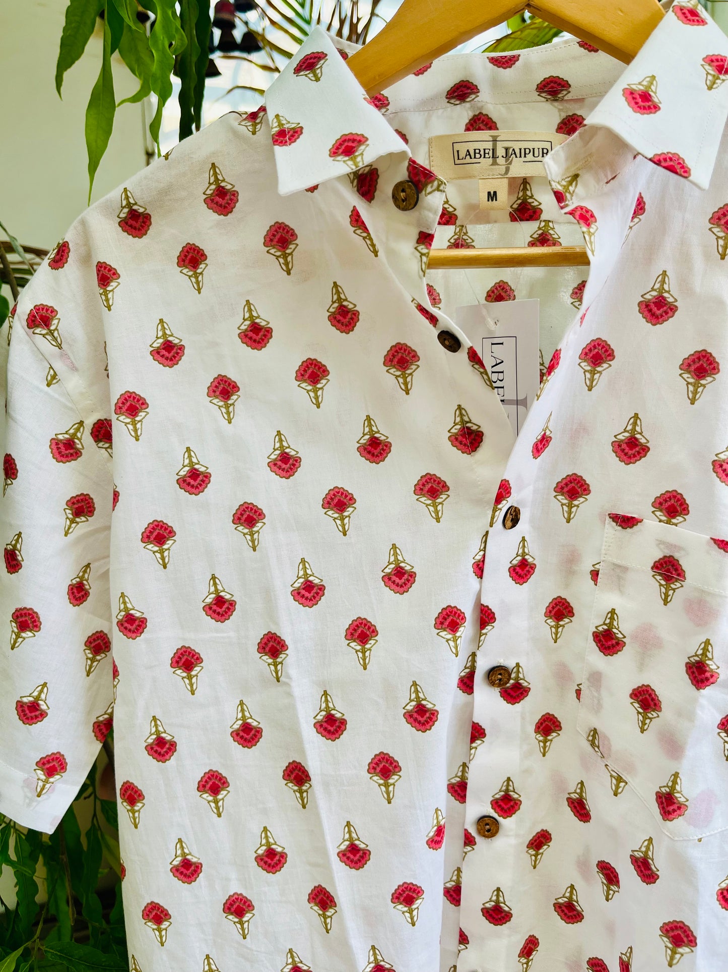 Block print shirt
