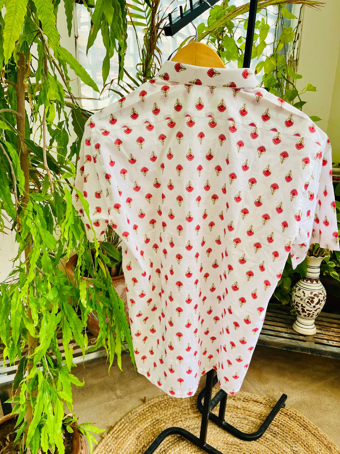 Block print shirt