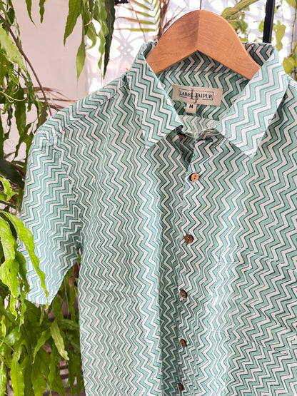 Block print shirt